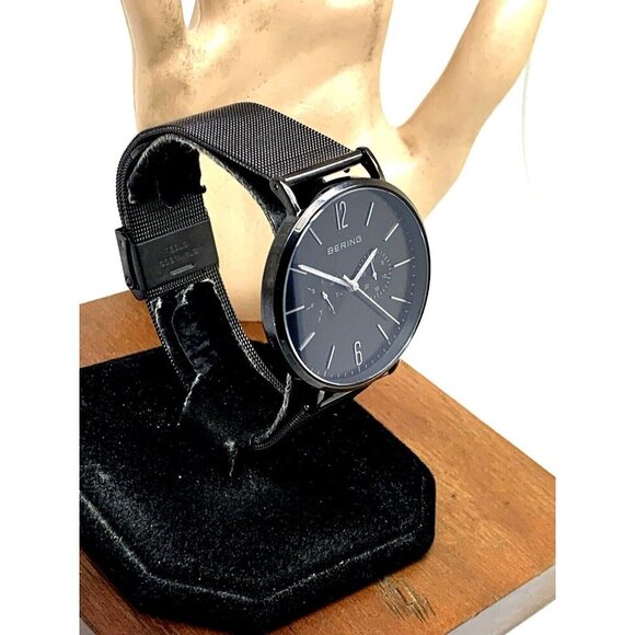 Bering Men's Watch 14240-223 Quartz Slim Black Dial Stainless Steel 40mm - Picture 13 of 13